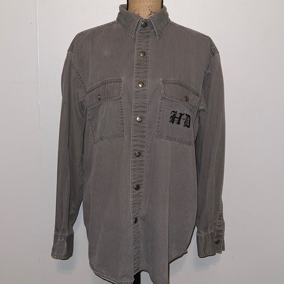 Harley-Davidson Mens Snap Down Casual Shirt - Picture 2 of 10